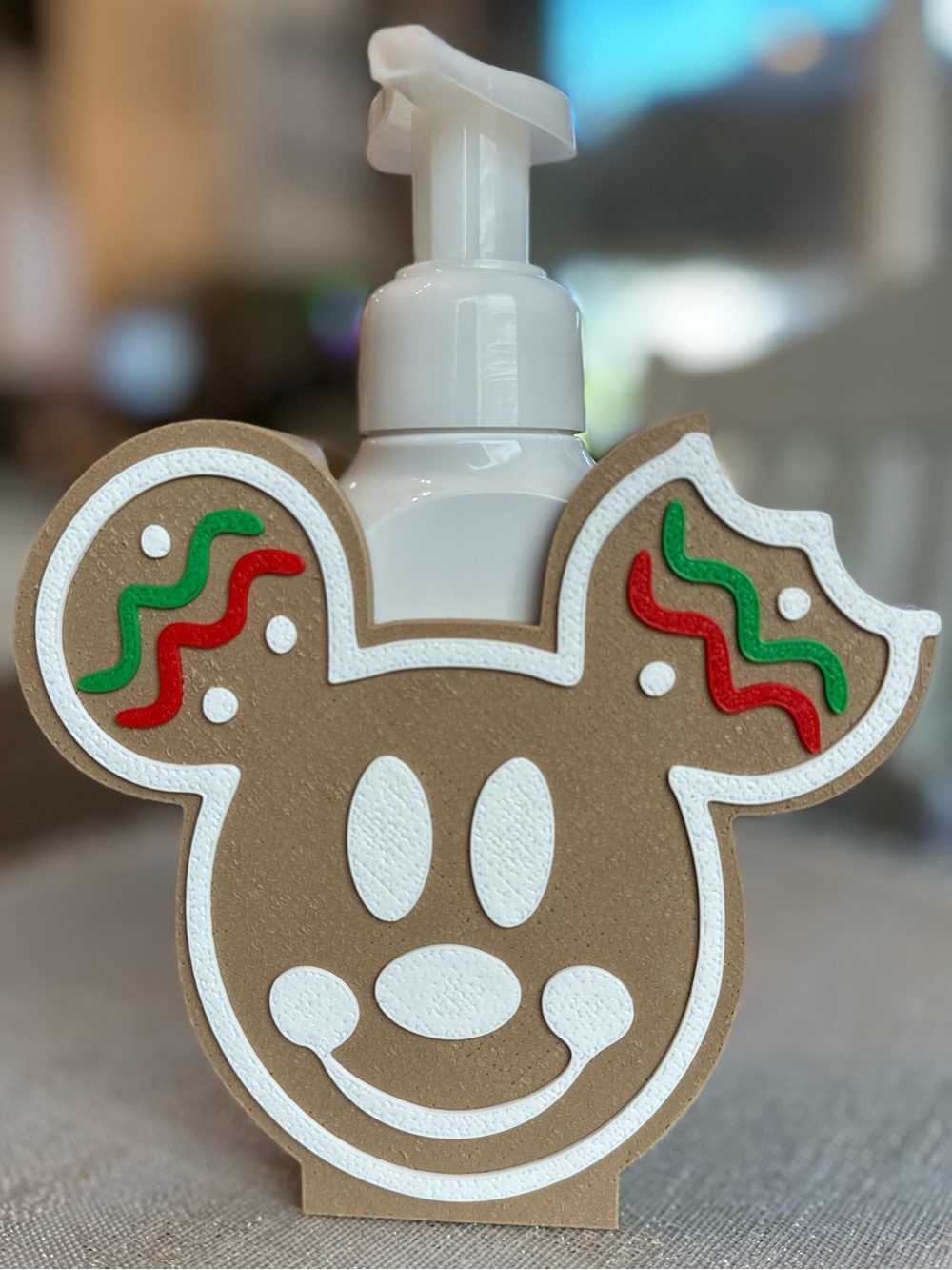Disney Mickey Mouse Gingerbread Soap Holder for Bath & Body Works Bottles
